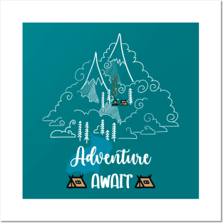 Adventure Await Posters and Art